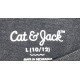 Cat & Jack Black Short Sleeve Top Size L (10/12)