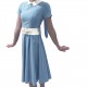 Vintage Swing Dress Blue Sz XS