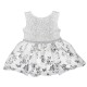 White and Silver Toddler Girls Dress Sz 18-24M