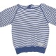 Boys Blue and White Stripe Hoodie 2-4Years