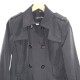 Black Double Breasted Trench Coat Sz S