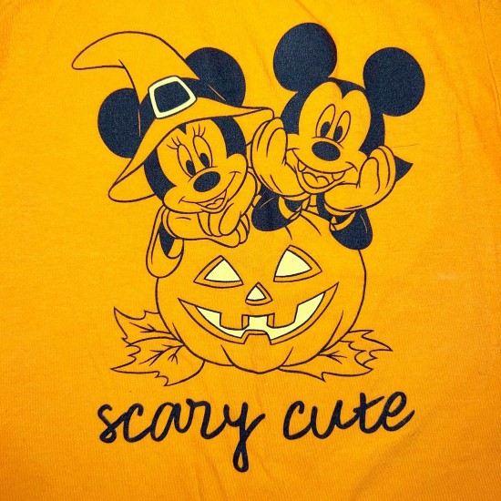 Orange Mickey and Minnie Top