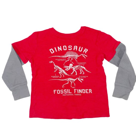 red dinosaur shirt