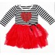 stripe valentines day dress