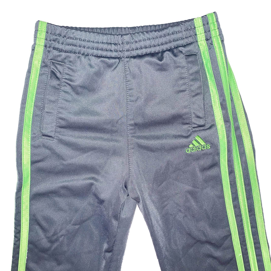 Adidas Boys Pants | Gray and Green Adidas Pants Size 3T | Closet Obsession