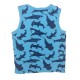 Blue Shark Tank Top Shirt Sz 2-4Y