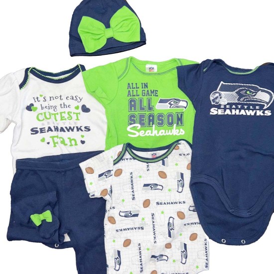 Seattle Seahawks Infant Cheerleader Dress – babyfans