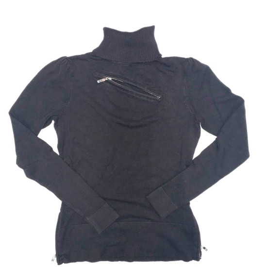 Cache Black Turtleneck Sweater Sz XS
