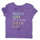 Birthday Graphic Tee Shirt Purple Size 2T