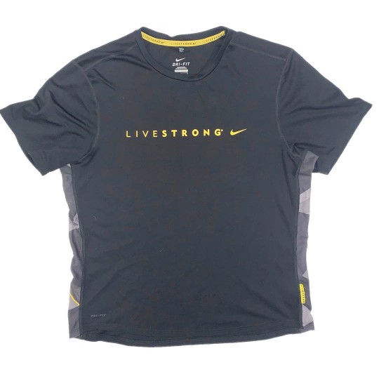 Nike, Shorts, Nike Livestrong Drifit Athletic Running Shorts Grey Yellow  Black White Sz M