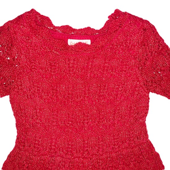 Cat and Jack Red Toddler Sweater Dress 2T