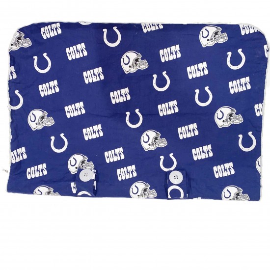 blue carseat cover Colts football