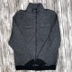 Men’s Gray Small Zip Up Collar Jacket