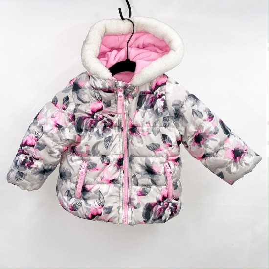 Girls Puffer Winter Coat Size 12M